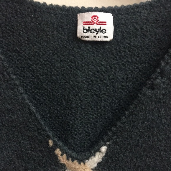 “BLEYLE” THICK WOOL VTG SKI SWEATER - Picture 3 of 7